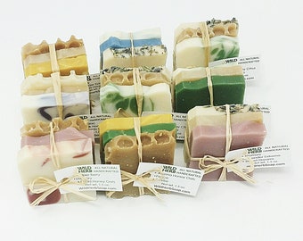 SHOWER PARTY FAVORS:  Colorful Wedding, Baby, Place settings, Bridal party gift, Attendant Gift - Natural Organic Soap Packets | Unique