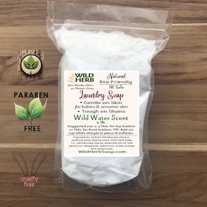 LAUNDRY Detergent SOAP | Eco Friendly, Pure, Natural | Max Strength - Powerful Stain Remover | Choose Size & Scent | Made in USA