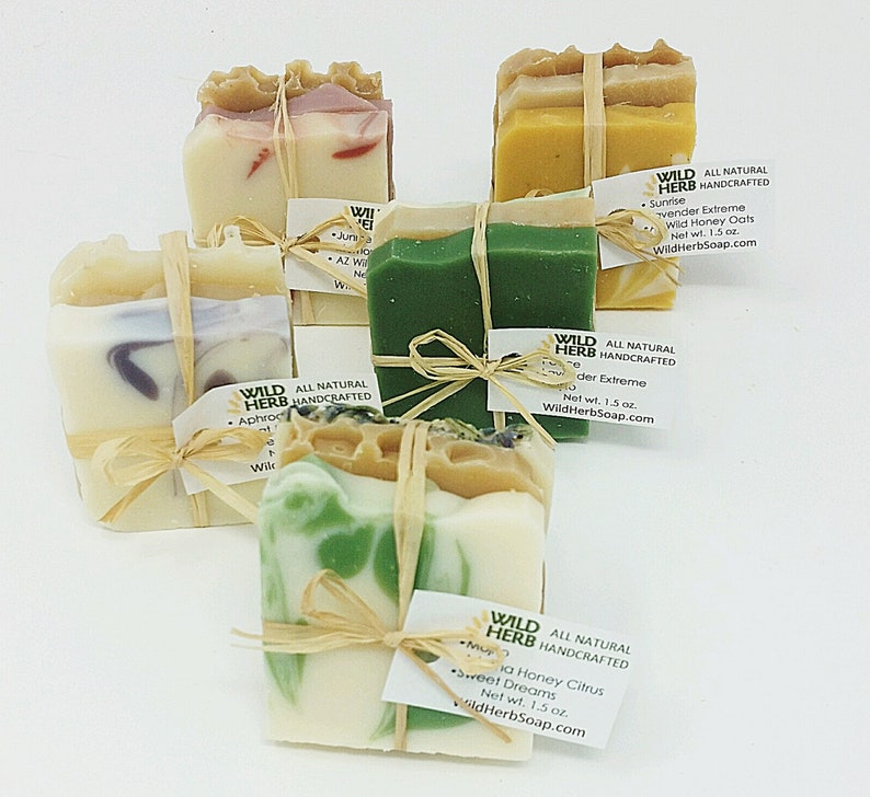 15 SHOWER PARTY FAVORS Free Personalized Tags Elegant Natural Soap Sets Aromatherapy Rustic Baby & Colorful Wedding Shower Favors image 3