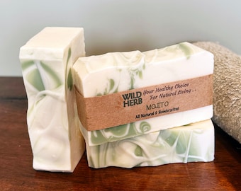 Mojito Soap Bar | Natural Organic, Lime Spearmint Aroma