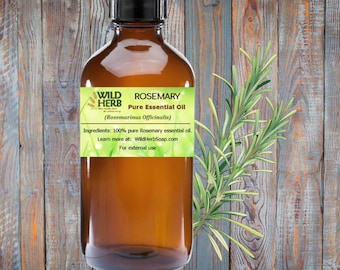 ORGANIC ROSEMARY Essential Oil | Fast, Free Shipping | Pure Therapeutic Grade | Aromatherapy Use | Diffusers | Bulk Sizes Available