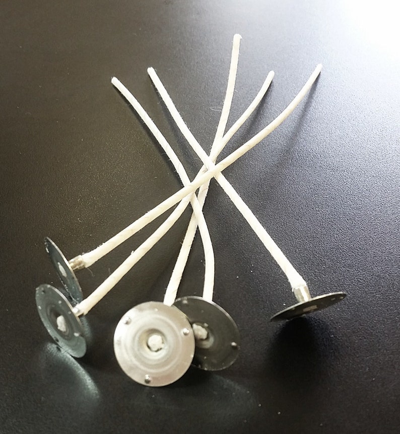 5 ECO CANDLE WICKS 10 6 Pretab set of 5 Natural Etsy