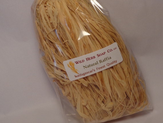 Natural Raffia: wide for weaving or thin for decoration