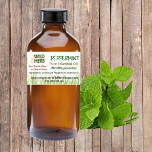 PEPPERMINT Essential Oil Certified Organic Distiller Direct Therapeutic Aromatherapy Highest Grade Strong Mint Fragrance Candles Soap Lotion