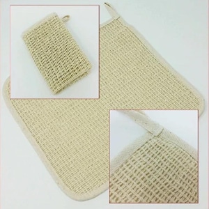 SISAL WASH CLOTH | Natural Agave Fiber for Gentle Exfoliation Huge 10&quot; X 10&quot; Reusable Machine Washable All Natural for Shower or Bath