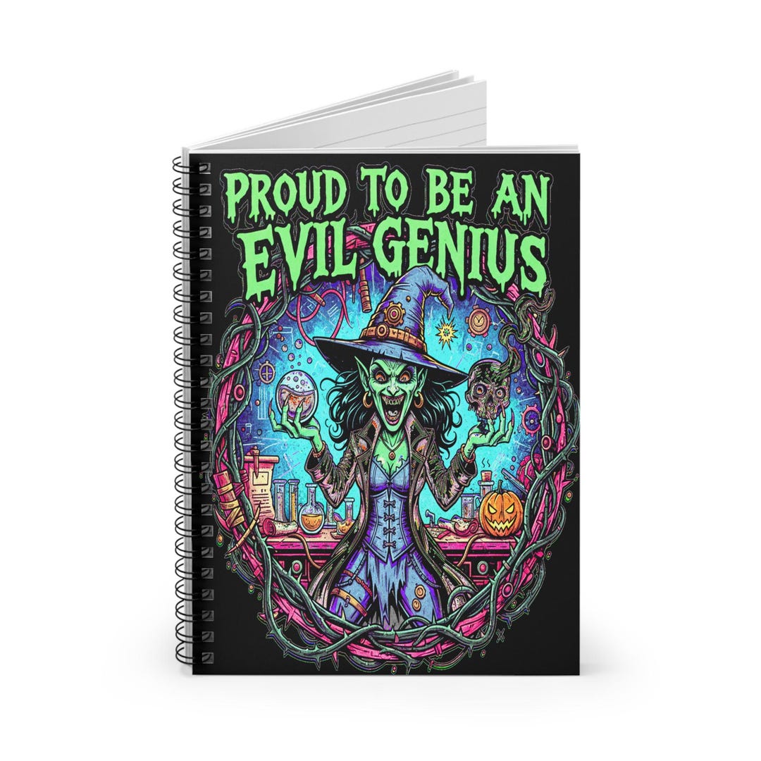 Evil Genius Spiral Notebook: Dark Humor Halloween Gift - Etsy