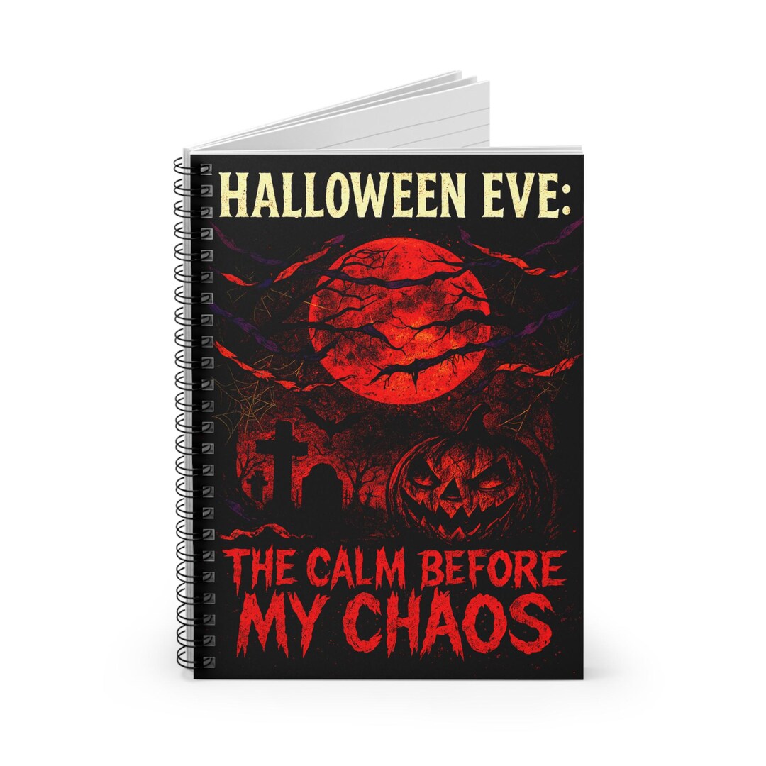 Evil Notebook Halloween Eve Spiral Notebook: Funny Dark Humor Journal - Etsy