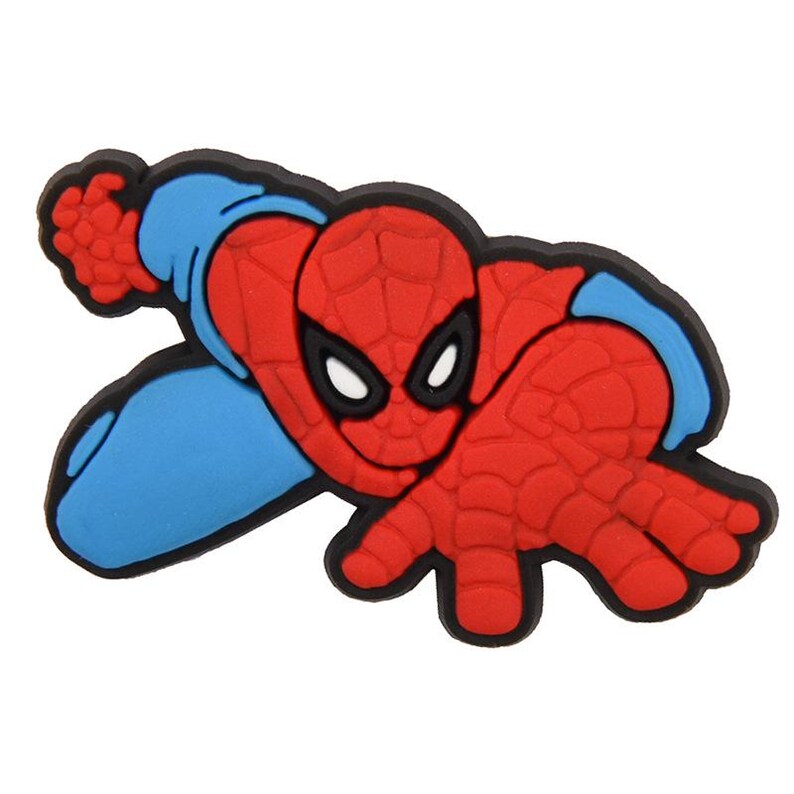 16pcs Spiderman shoe charm, spider crocs charms for shoe, clogs decorations, accessories buckle for kids, Charms for Shoe with Holes image 5