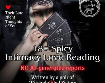 18+ Spicy Tarot Reading (No AI), What are their desires, Intimacy Love Passion, Psychic