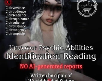 Your Hidden Psychic Gifts Identification Reading (No AI), Spiritual Ability, Clairvoyance, Third Eye