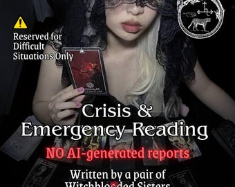 Emergency & Crisis Reading (No AI), Skip The Line, Urgent Psychic Insight ASAP