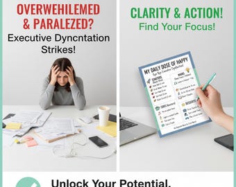 ADHD Dopamine Menu Printable, Neurodivergent Executive Function Tool (Canva Editable, Instant Download)