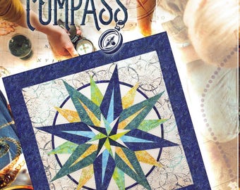 POCKET COMPASS quilt pattern by Quiltworx | Judy Niemeyer | foundation paper piecing