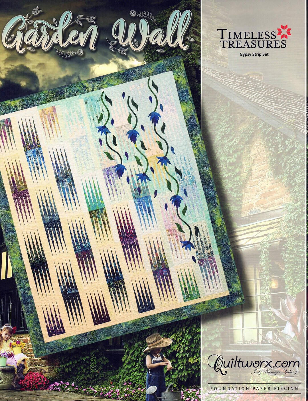 GARDEN WALL Quilt Pattern With Applique by Quiltworx - Judy Niemeyer - Etsy