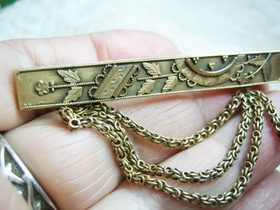 Vintage Art Nouveau GF Fancy Brooch From the 20s - image 2