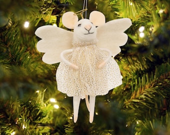 Felt Animal, Felt Mouse, Felt Mouse Ornament, Felt Ornament, Felt Christmas Ornament, Felt Animal Ornament, Mouse Ornament, Christmas Mouse