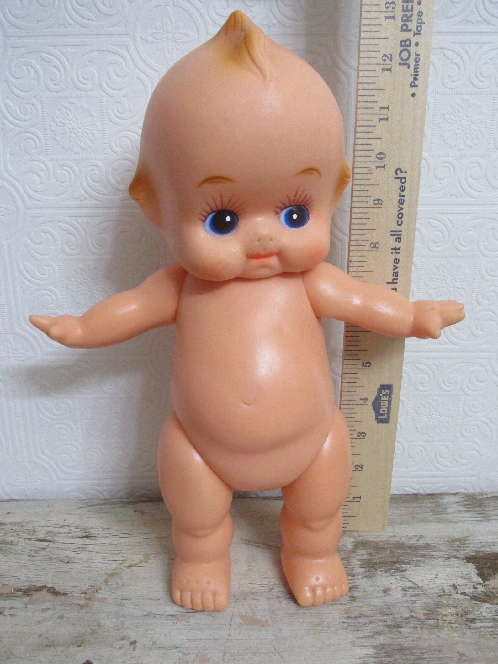 Large Kewpie Doll 13 Tall TAIWAN Hard Rubber or Vinyl Etsy