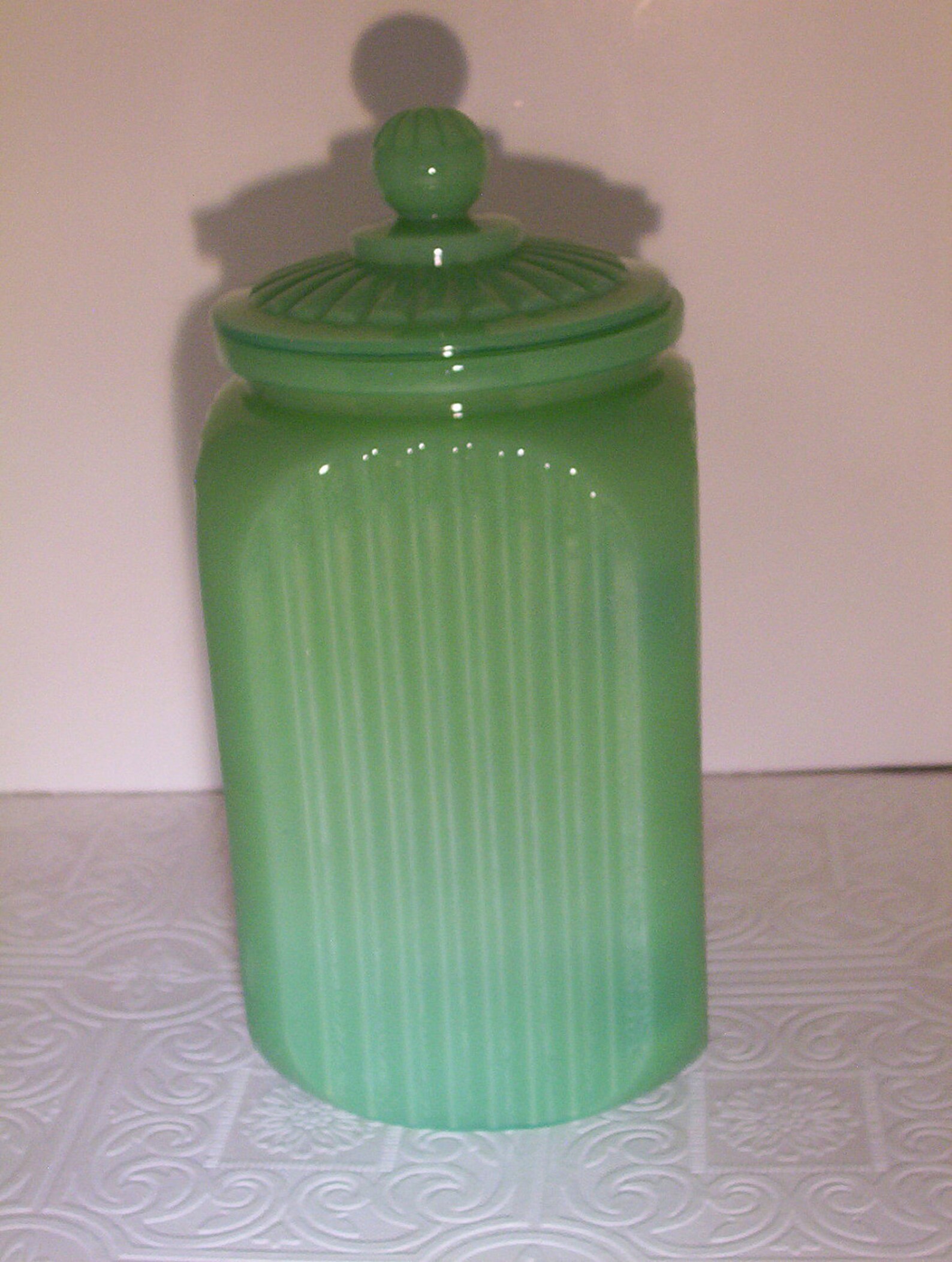 Vintage Hocking Jadeite Jadite Coffee Canister Not a repro Etsy