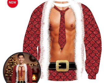 Weird Christmas Sweatshirt for Men and Women, Funny Holiday Pullover with Quirky Xmas Graphic