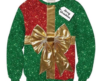 Gift Box Christmas Sweatshirt: Funny Holiday Pullover