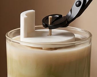 Outil d'espacement pour mèches de bougies, gabarit de réglage de la hauteur des mèches en bois et en coton, guide de coupe de mèches pour la fabrication de bougies, outil pour bougies DIY, aide à la coupe des mèches
