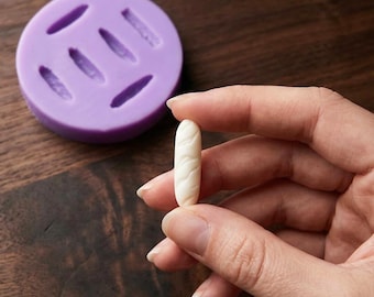 Baguette Silicone Mold, Wax Melt Mold, Candle Embed Mold, Soap Making Mold, Polymer Clay Mold, Bakery Shape Mold