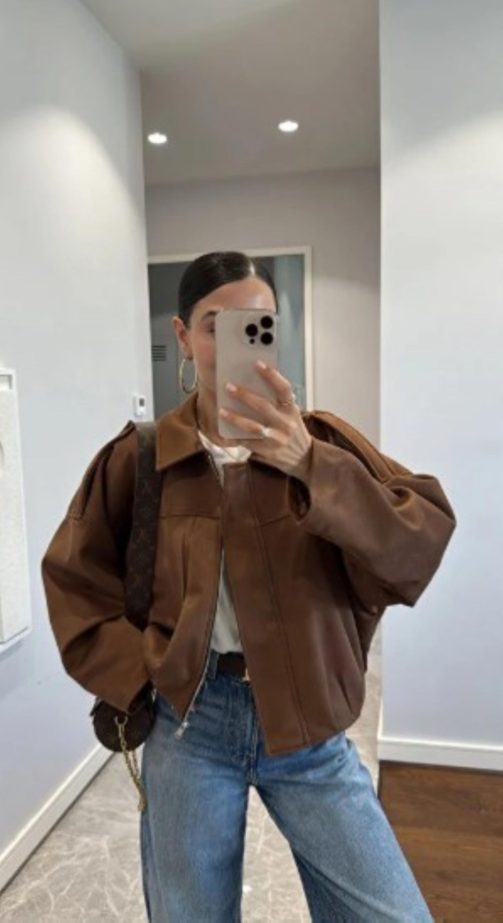 DKNY Women's Cropped Faux Shearling Jacket - Macy's