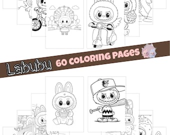 60 páginas para colorear de Labubu
