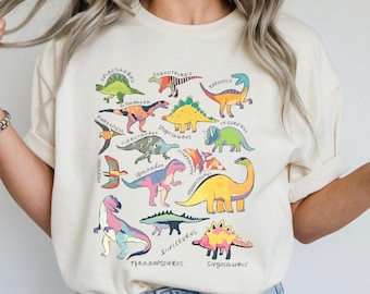 Womens Dinosaur Shirt, Dinosaur T-Shirt, Dinosaur Gifts, Dinosaur Birthday Sweatshirt, Birthday Gift Tee, Women Men Dinosaur Shirt.