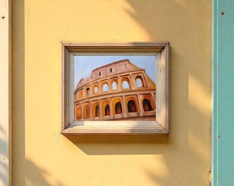 Colosseum Oil Painting: Rome Italy Historical Architecture Art