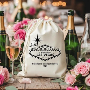 Vegas Wedding Favor Bag | Personalized Bachelorette Party Gift