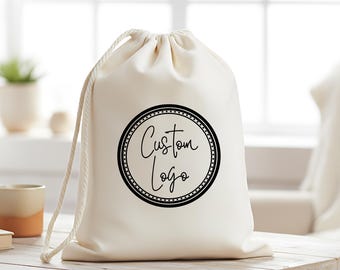 Custom Logo Cotton Favor Bags – Personalized Business Branding