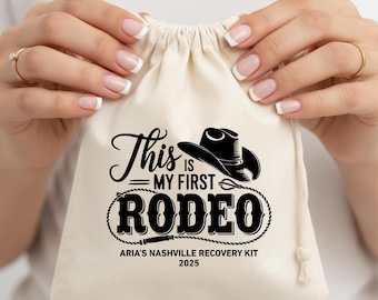 Personalisierte Rodeo Bachelorette Favor Bag - Nashville Genesung Kit