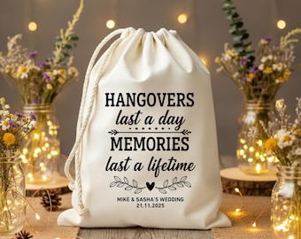 Personalisierte Kater-Set-Beutel, individuell gestaltete Gastgeschenke für Hochzeiten, Junggesellinnenabschiede, Junggesellinnenabschiede, Geschenktüten aus Baumwolle, Brautparty-Geschenke
