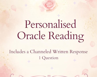 Personalised Oracle Reading | Channeled Spirit Guidance, 1 Question (Digital PDF)