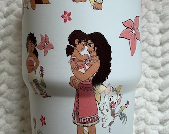 Moana Inspired 20oz Tumbler – Island Adventure Stainless Steel Cup