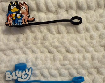 Bluey Straw Toppers; 10MM