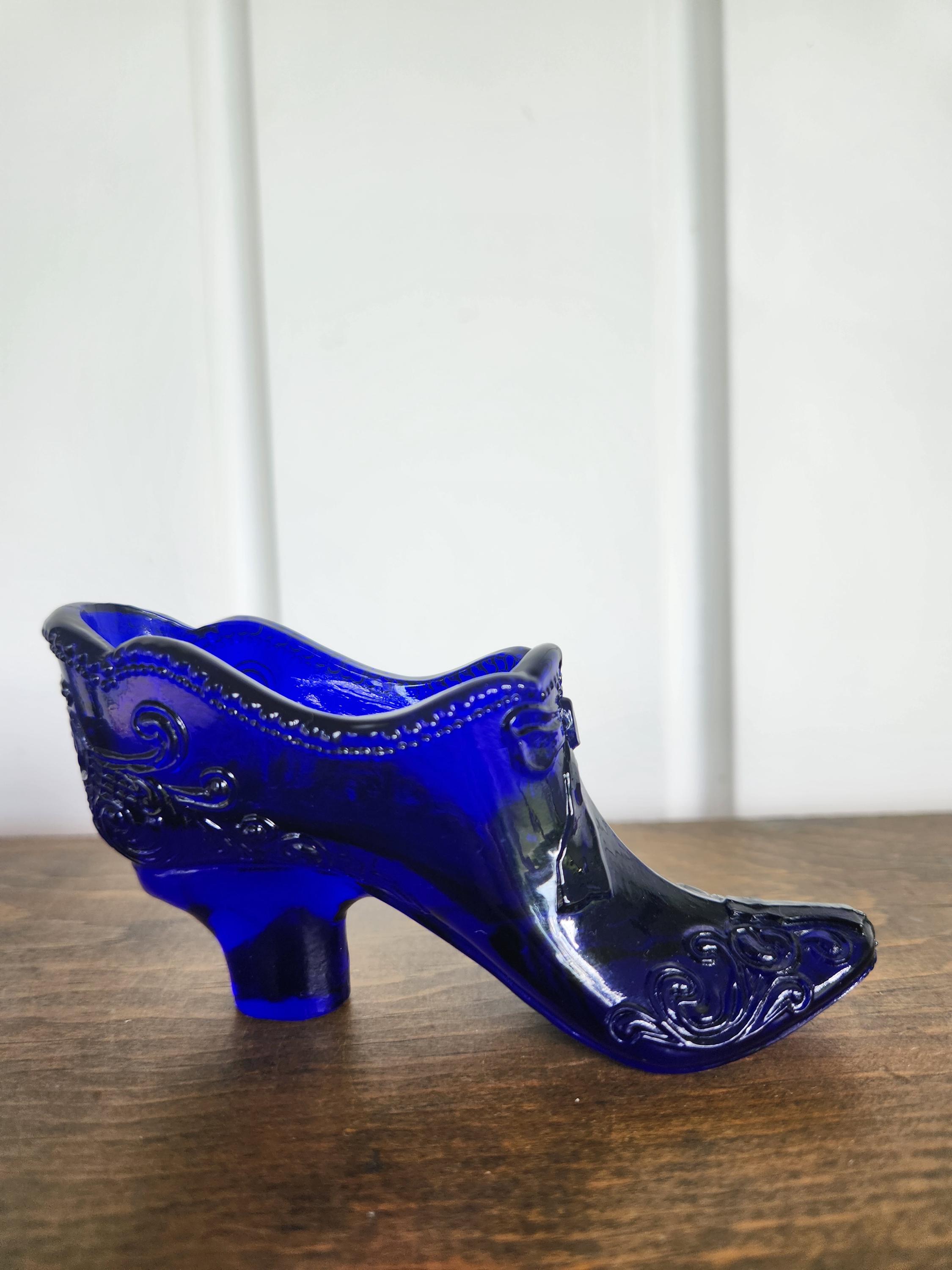 Fenton Glass Shoe - Etsy