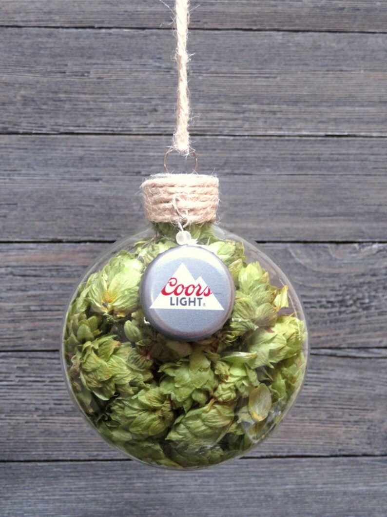 Coors Light Ornament Man Cave Decor Beer Hops Ornament Etsy