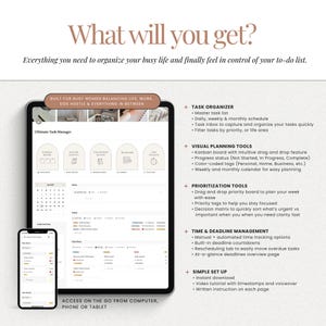 Productivity planner Notion task organizer