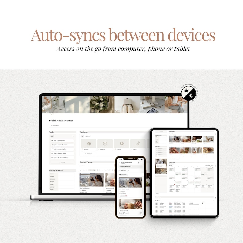 Notion social media planner