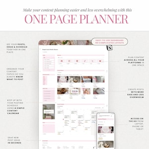 Pink Notion Content Planner