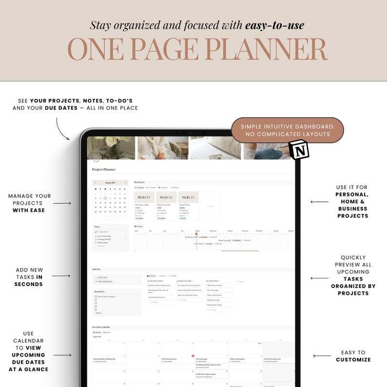Project tracker Task tracker Notion
