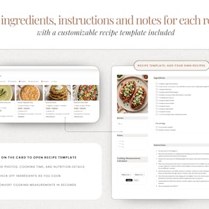 Recipe card Notion template