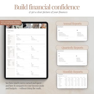 finance planner notion
