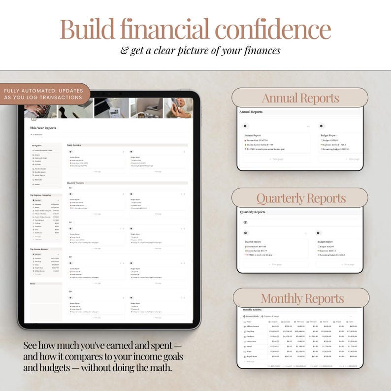 finance planner notion