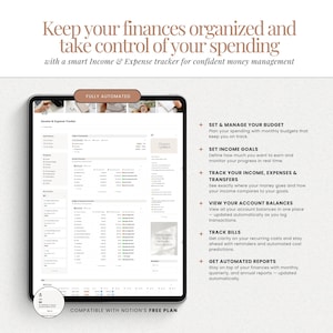 personal finance tracker notion