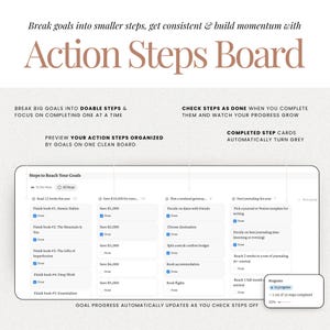 Action plan Notion Goal Tracker