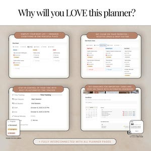 Time tracker Kanban board Task calendar Notion