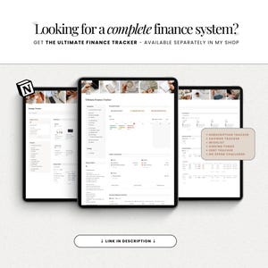 Notion Budget Template Finance Tracker Notion Template Income and Expense Tracker Monthly Budget Bill Tracker Financial Planner image 12
